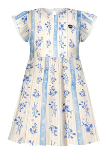 Vestido Flores Azul