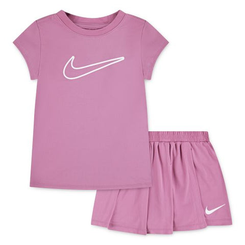 Conjunto Nike Rosa Shorts Pollera
