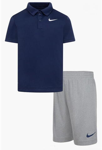 Conjunto Nike Nene Azul/Gris