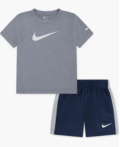 Conjunto Nike Nene Gris/Azul