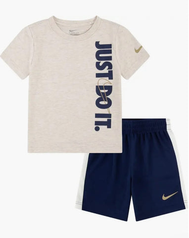 Conjunto Nike Nene Beige/Azul