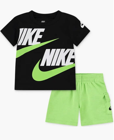 Conjunto Nike  Bebe Negro/Verde
