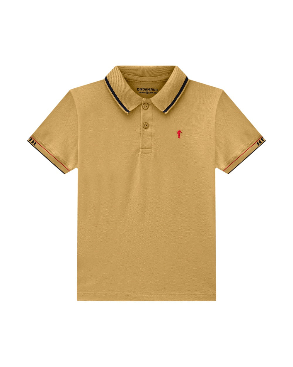 Remera Onda Marinha Tipo Polo Beige