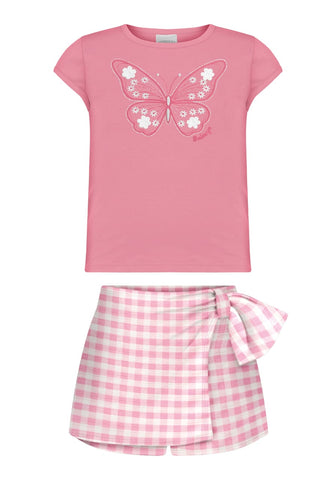 Conjunto Mariposa Rosa