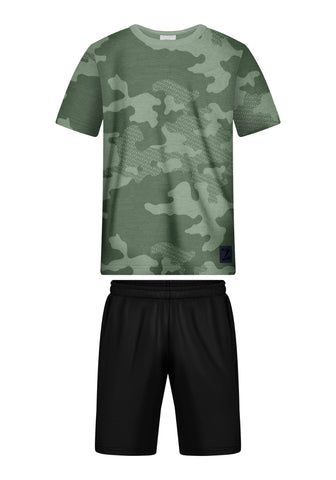Conjunto Verde Tipo Camuflaje