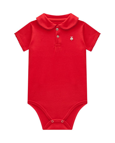 Body con Cuello Beba Onda Marinha Rojo
