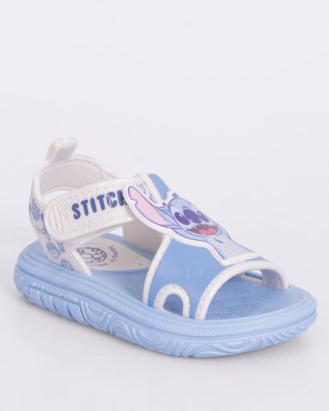 Sandalia Nena Stitch Celeste / Blanco