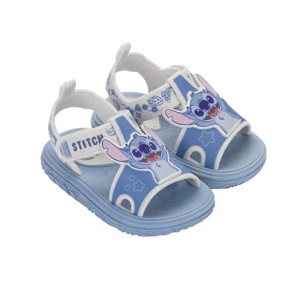 Sandalia Nena Stitch Celeste / Blanco