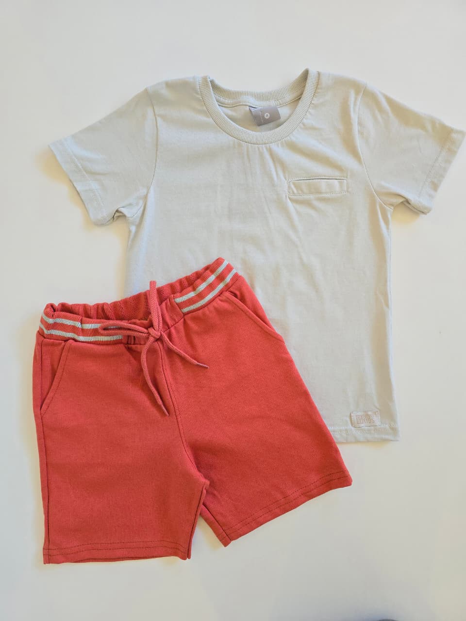 Conjunto Nene Blanco Rojo