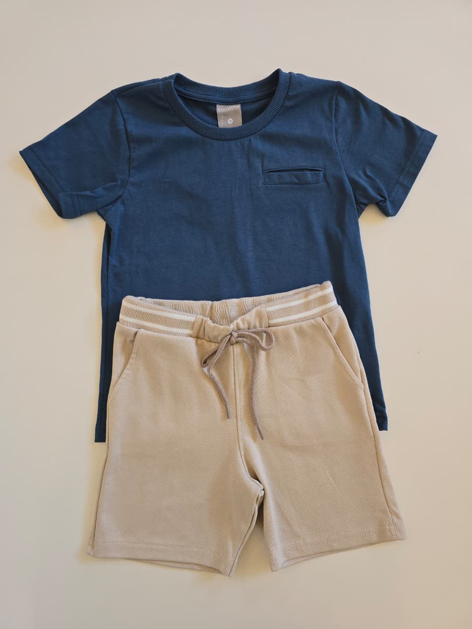 Conjunto Nene Azul Beige