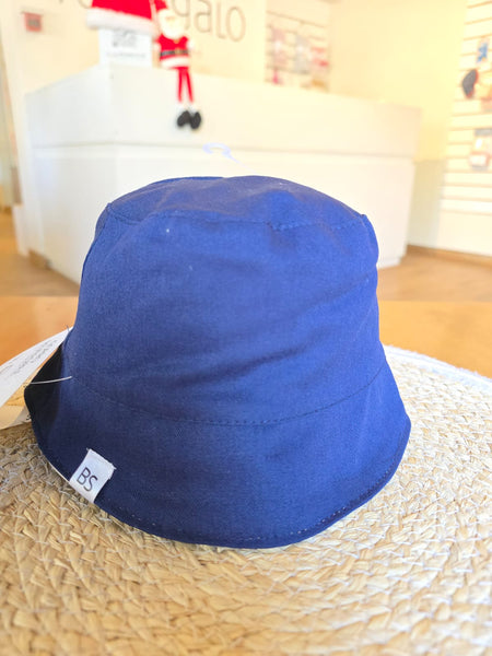 Gorro Playero Azul Beige