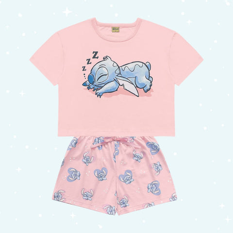 Pijama Stitch Rosa