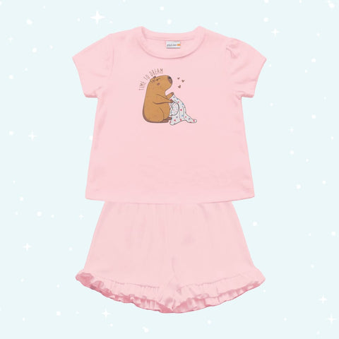 Pijama Capibara Rosa