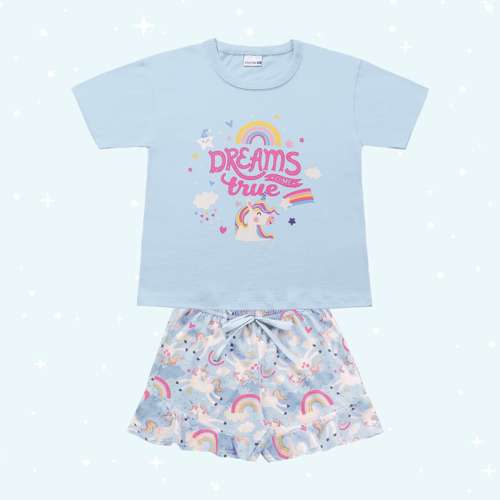 Pijama Unicornio Celeste