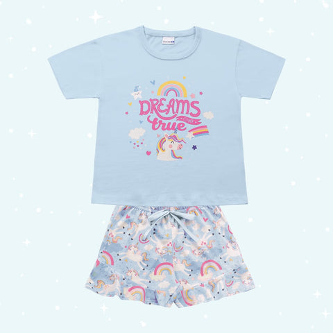 Pijama Unicornio Celeste