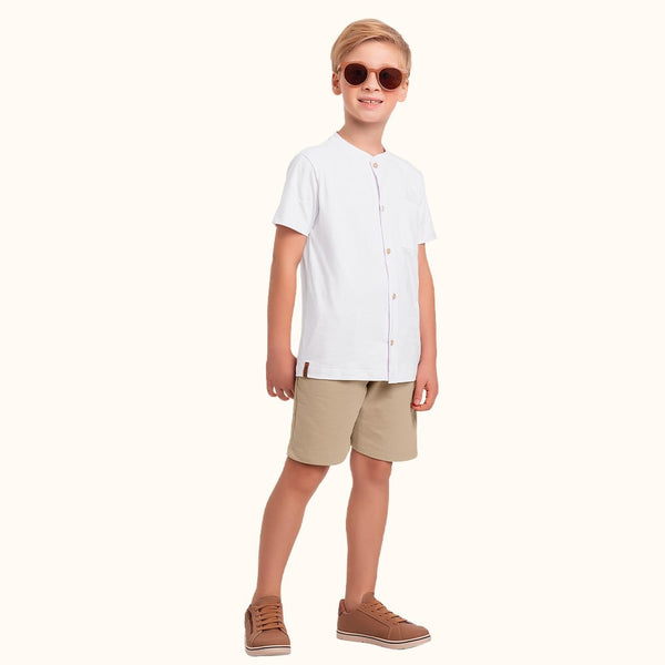 Conjunto Nene Blanco Beige