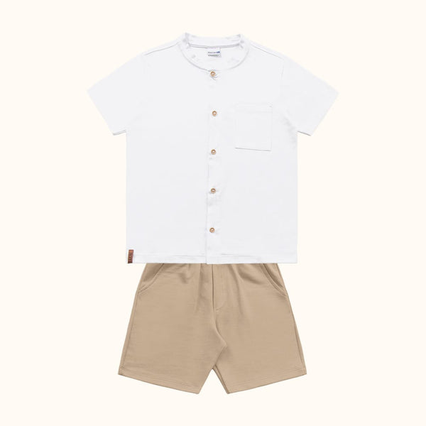 Conjunto Nene Blanco Beige