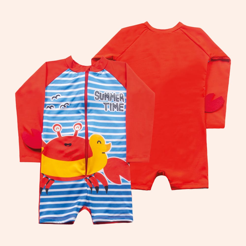 Traje de Baño Nene Enterito Cangrejo