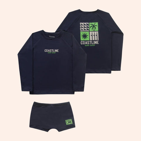 Traje de Baño Nene 2 Piezas Azul Marino