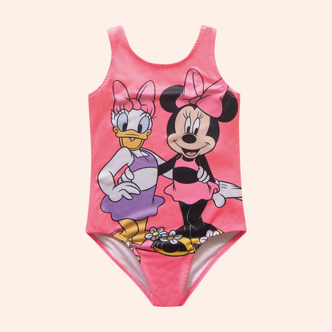 Traje de Baño Nena 1 Piezas Minnie & Daisy Fucsia