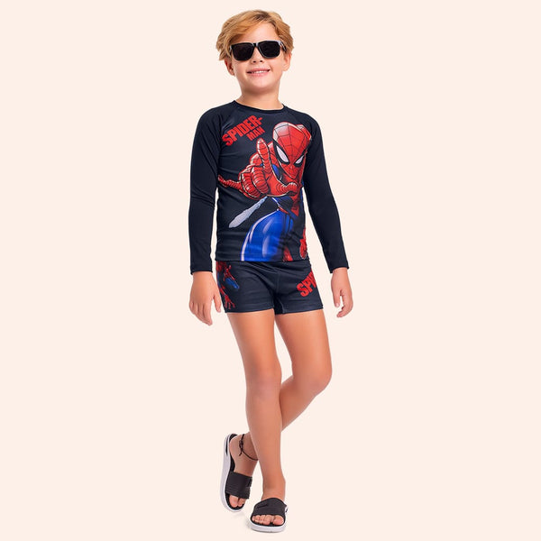 Traje de Baño Nene 2 Piezas Spiderman Azul