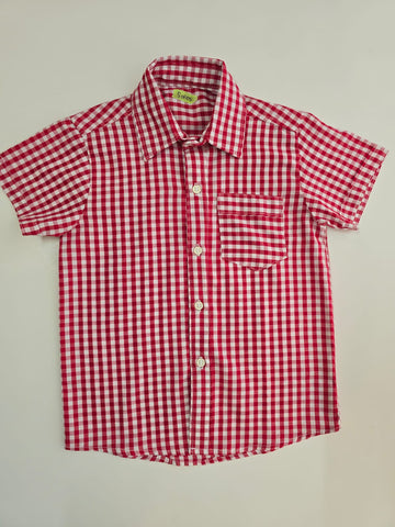 Camisa Nene a Cuadros Roja