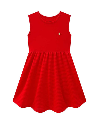 Vestido Onda Marinha Rojo