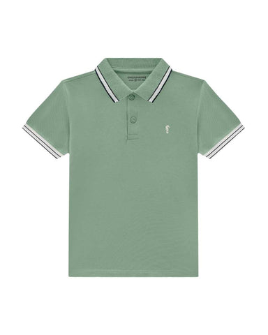 Remera con Cuello Onda Marinha Verde