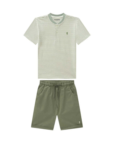 Conjunto Onda Marinha Verde