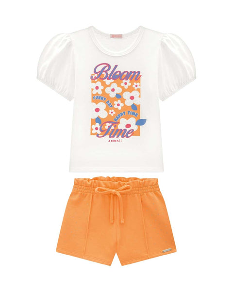 Conjunto Nena Blanco Naranja