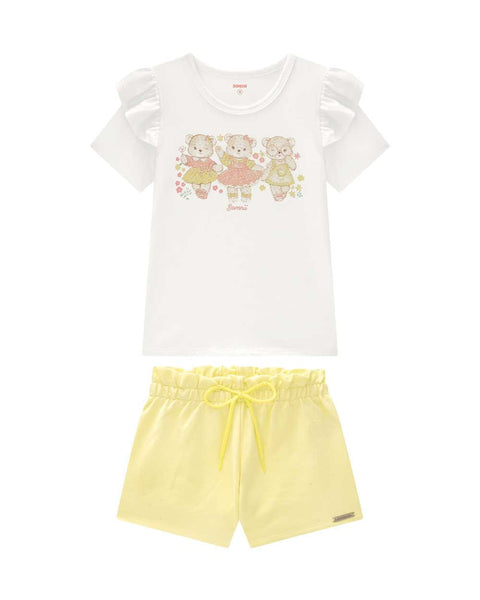 Conjunto Nena Blanco Amarillo