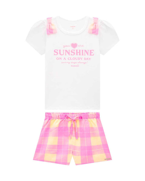 Conjunto Nena Blanco Rosa