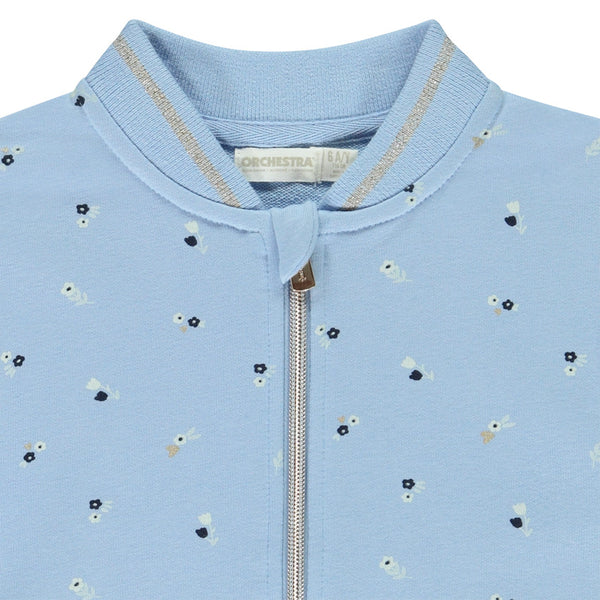 Campera Nena Celeste Florcitas