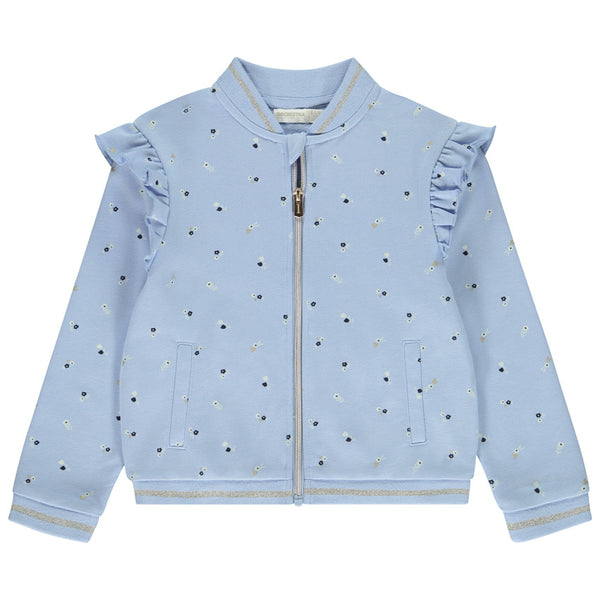 Campera Nena Celeste Florcitas