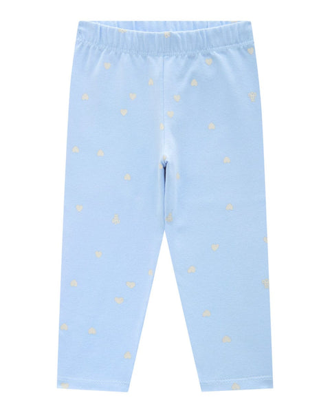 Conjunto Nena Pantalón Celeste Corazones