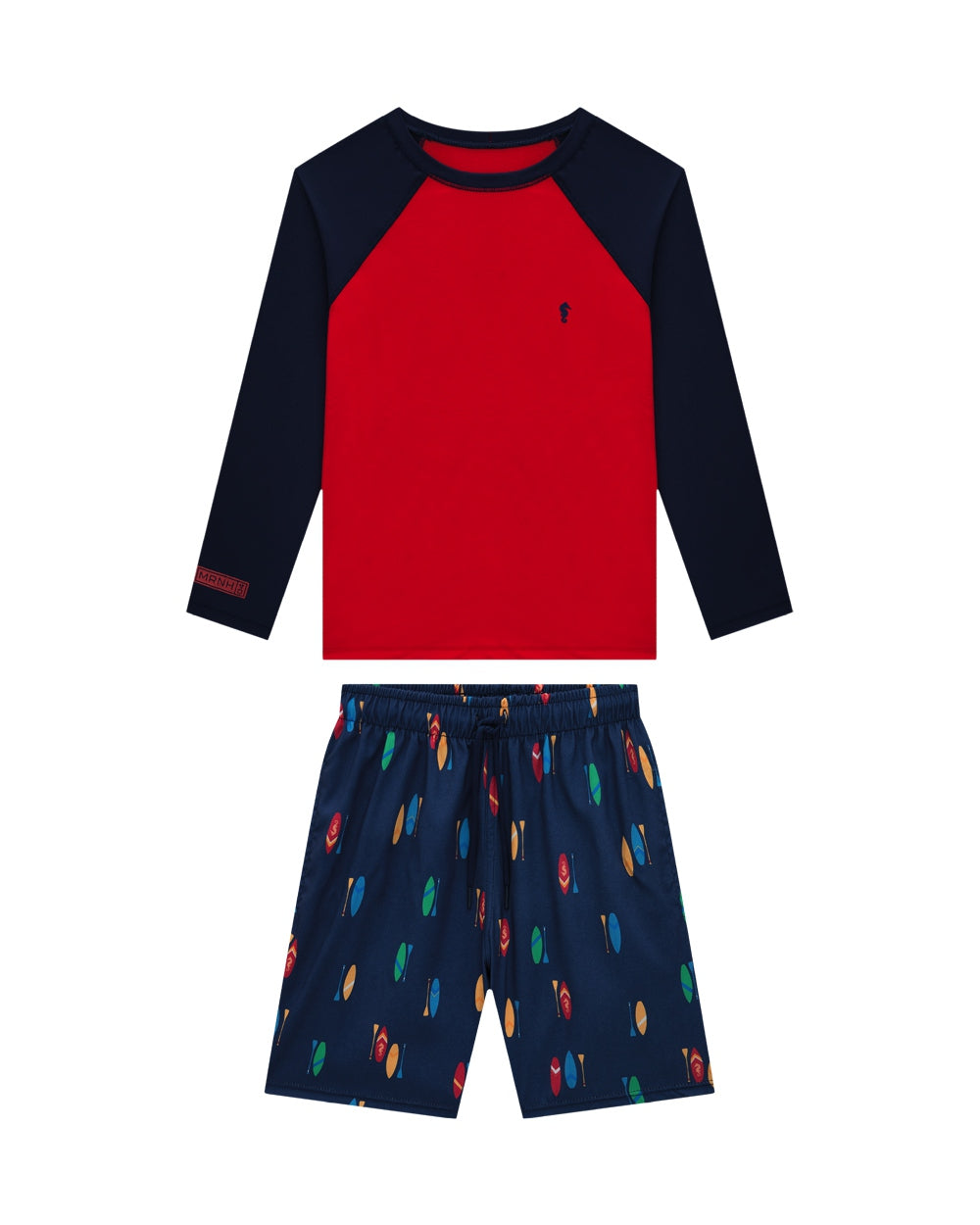 Traje de baño Onda Marinha rojo/azul