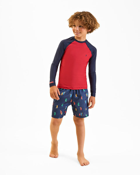 Traje de baño Onda Marinha rojo/azul