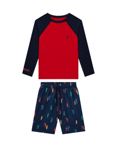 Traje de baño Onda Marinha rojo/azul