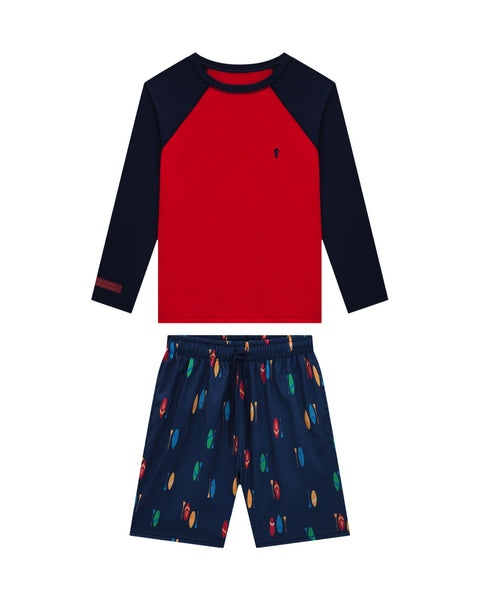 Traje de baño Onda Marinha rojo/azul