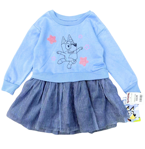 Vestido Bluey Celeste