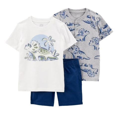 Conjunto Carters x3 piezas Dino