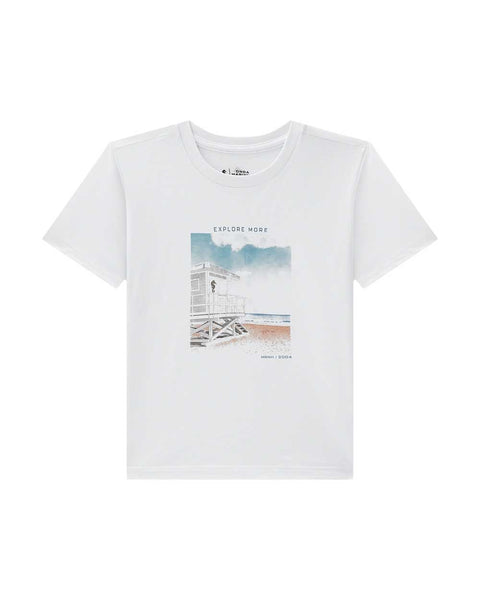 Conjunto Onda Marinha Blanca con Bermuda