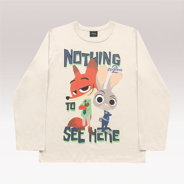 Remera Mangas Largas Zootopia Beige