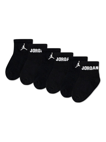 Medias Jordan x6 Negro Bebé