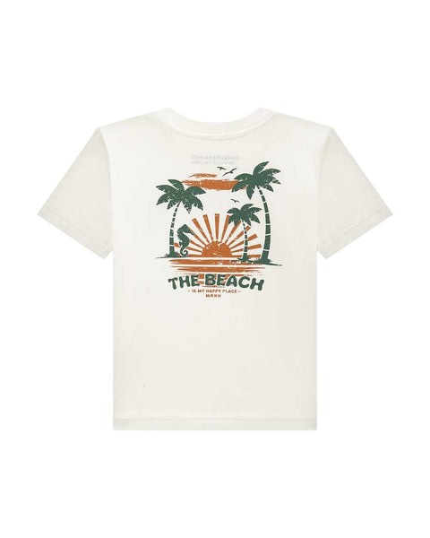 Conjunto Onda Marinha Blanca con Bermuda Marrón