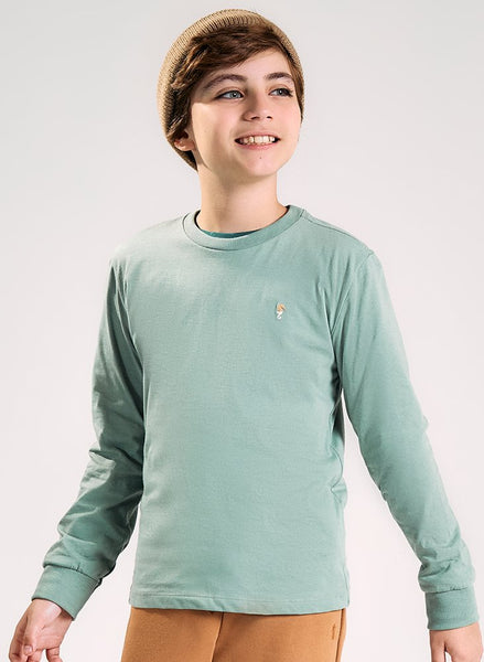 Remera Mangas Largas Verde Claro