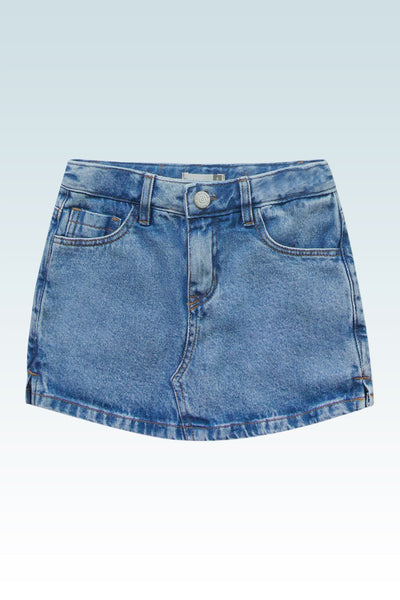 Short pollera jean