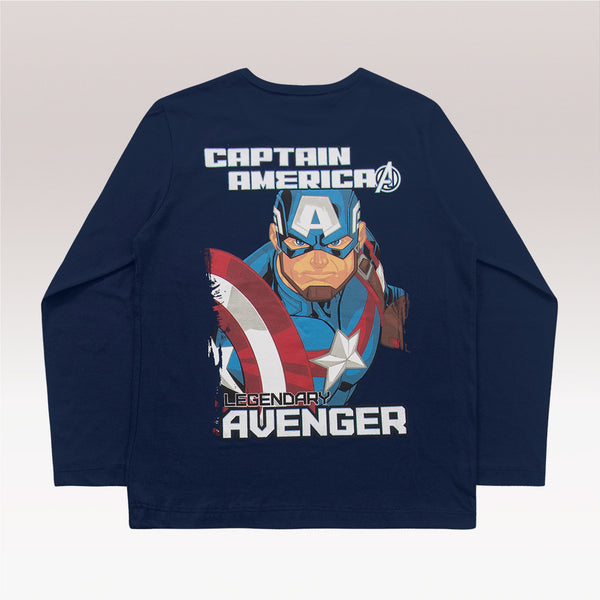 Remera Mangas Largas Capitán America