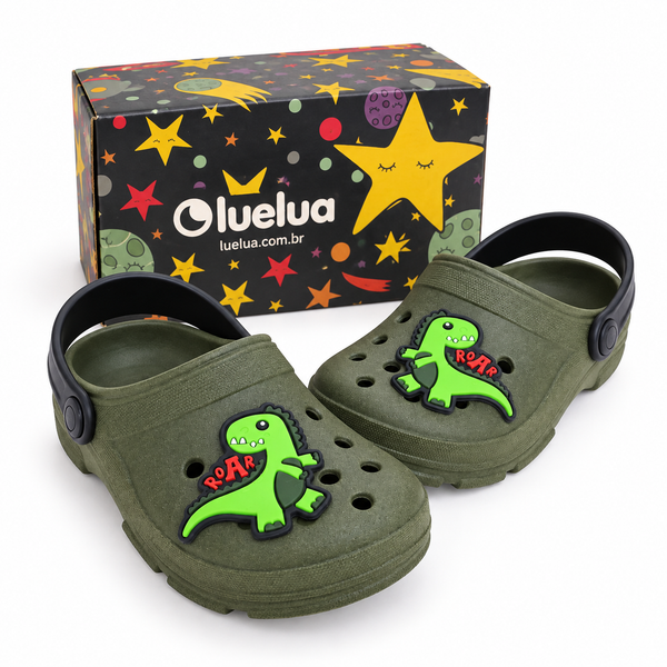 Crocs Dino Verde Militar