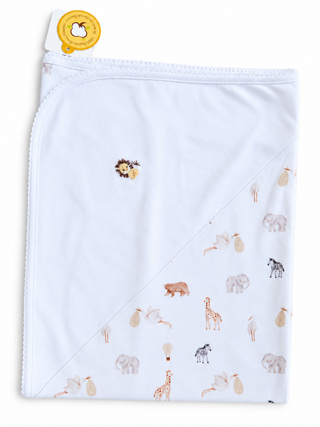Manta Algodón Pima Blanco León